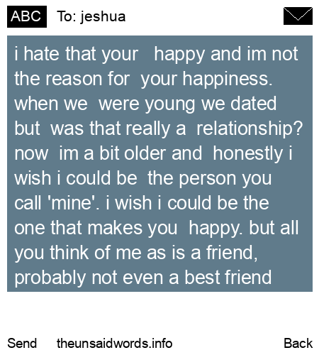 unsent message to jeshua