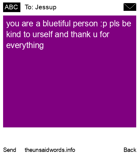 unsent message to Jessup