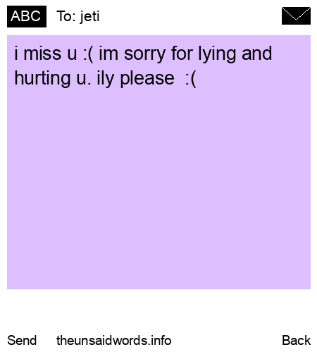 unsent message to jeti