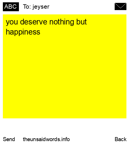 unsent message to jeyser
