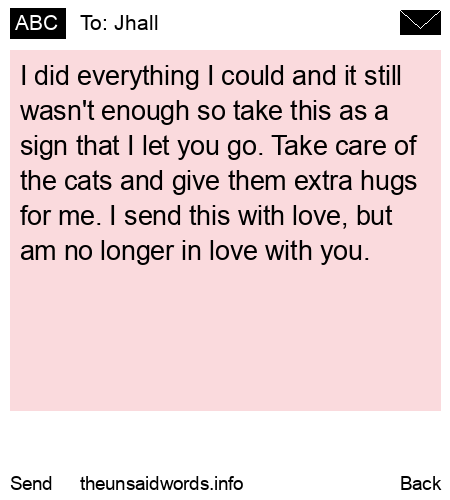 unsent message to Jhall