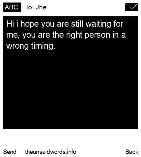 unsent message to Jhe