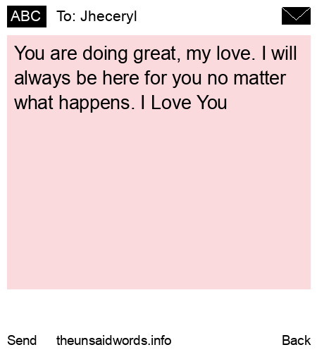 unsent message to Jheceryl