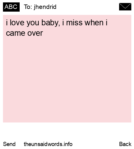 unsent message to jhendrid
