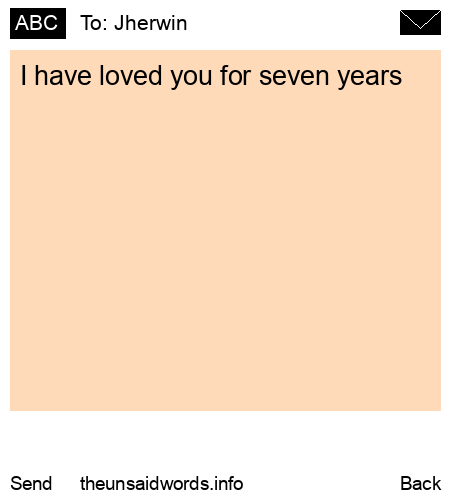 unsent message to Jherwin 