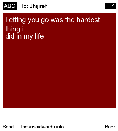 unsent message to Jhijireh 