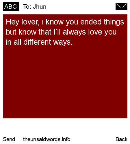 unsent message to Jhun
