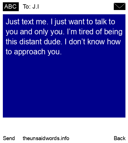 unsent message to J.I
