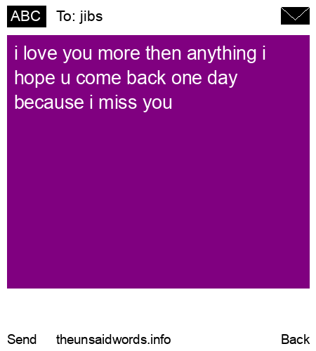 unsent message to jibs