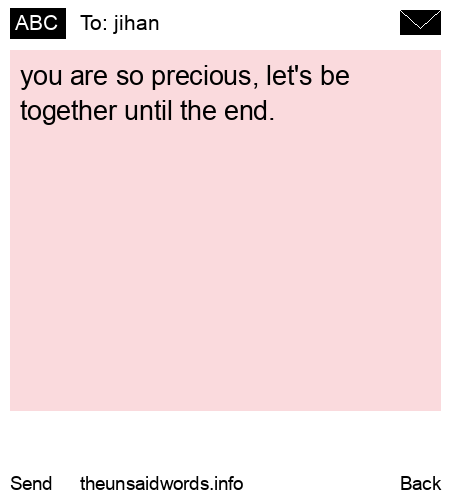unsent message to jihan