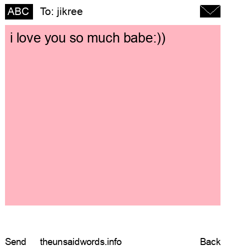 unsent message to jikree