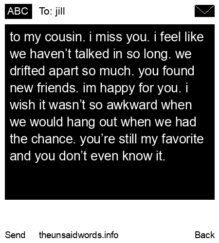 unsent message to jill