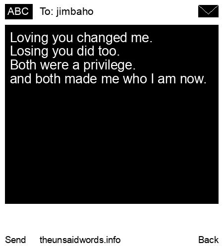unsent message to jimbaho