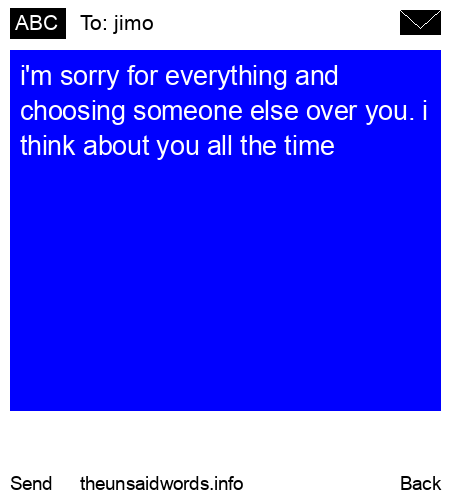 unsent message to jimo