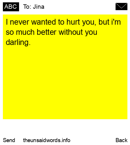 unsent message to Jina