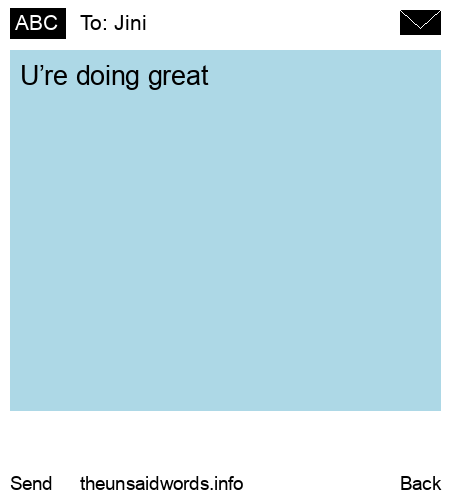unsent message to Jini
