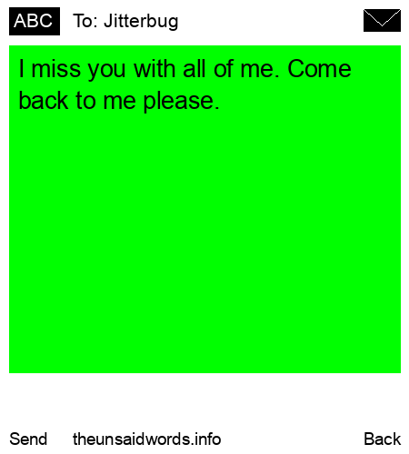 unsent message to Jitterbug