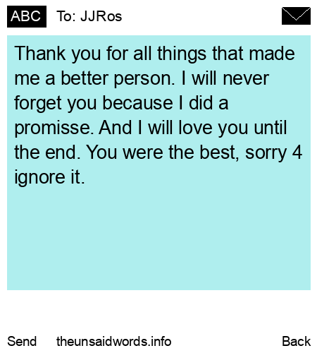 unsent message to JJRos