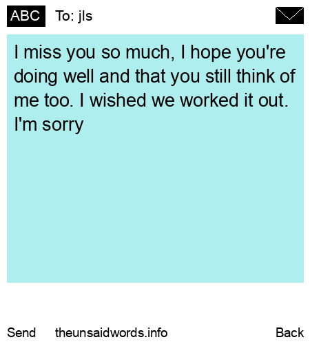 unsent message to jls