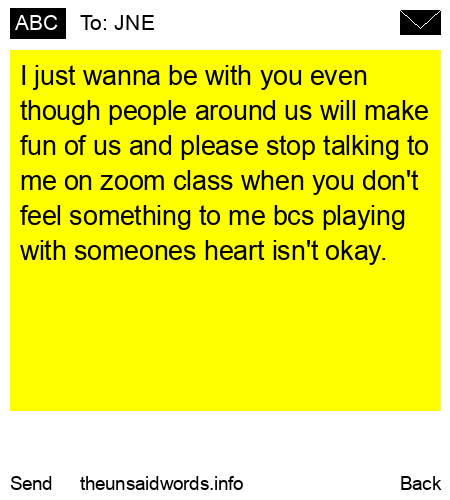 unsent message to JNE