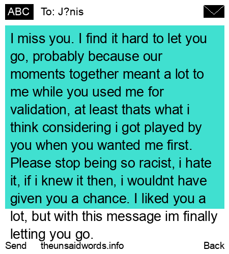 unsent message to J?nis