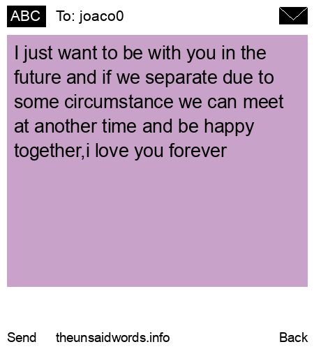 unsent message to joaco0