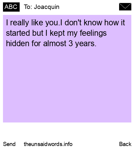 unsent message to Joacquin 