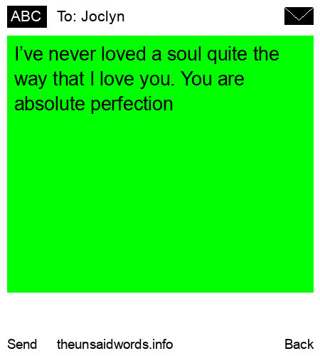 unsent message to Joclyn