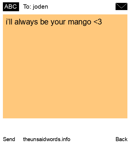 unsent message to joden