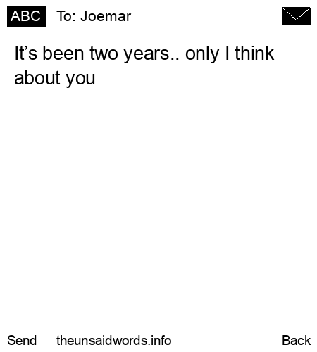 unsent message to Joemar