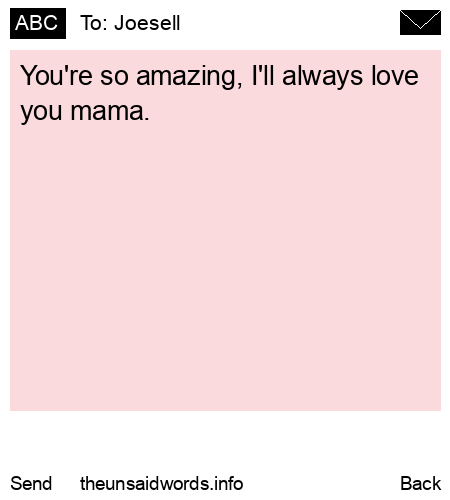 unsent message to Joesell