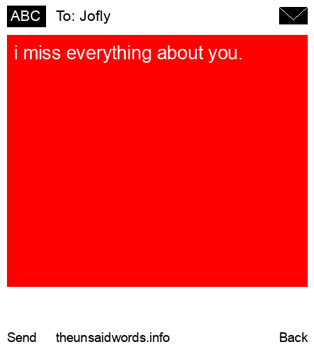 unsent message to Jofly
