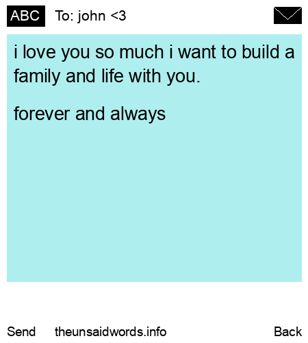 unsent message to john <3 