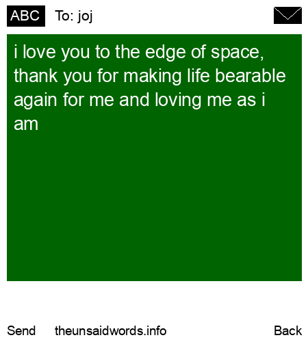 unsent message to joj