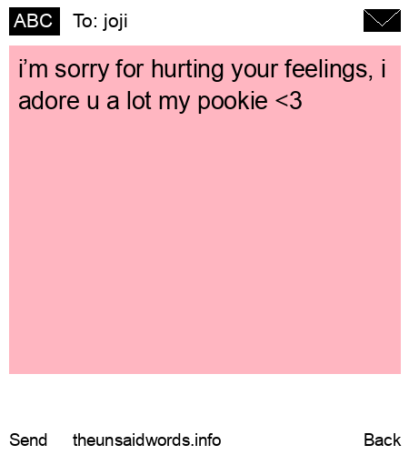 unsent message to joji