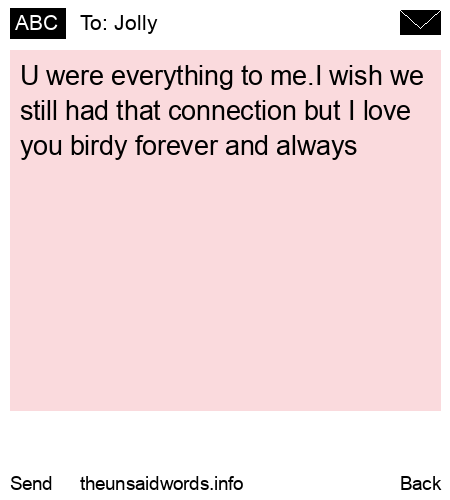 unsent message to Jolly