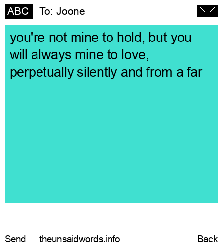 unsent message to Joone