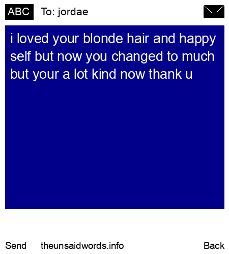 unsent message to jordae