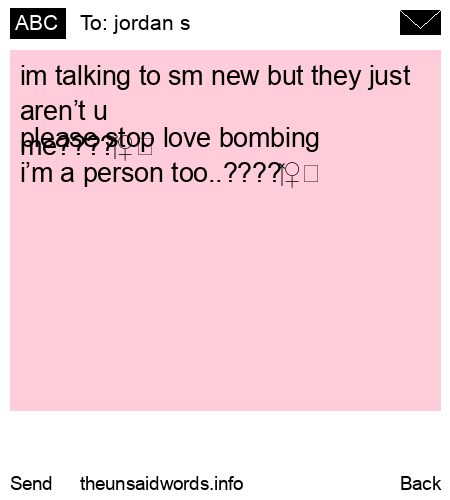 unsent message to jordan s