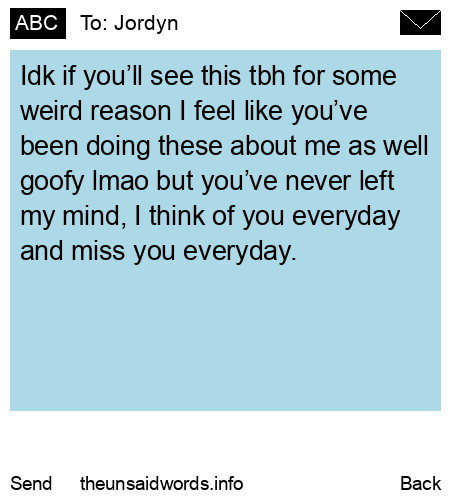 unsent message to Jordyn