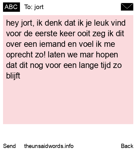 unsent message to jort