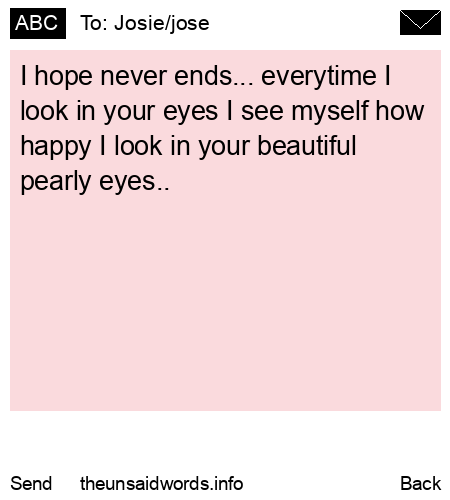 unsent message to Josie/jose