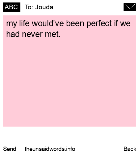 unsent message to Jouda