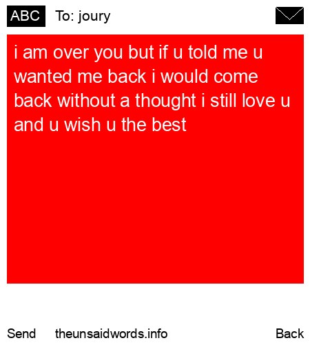 unsent message to joury