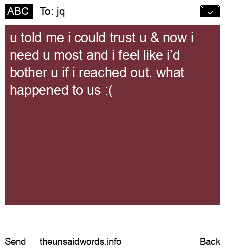unsent message to jq