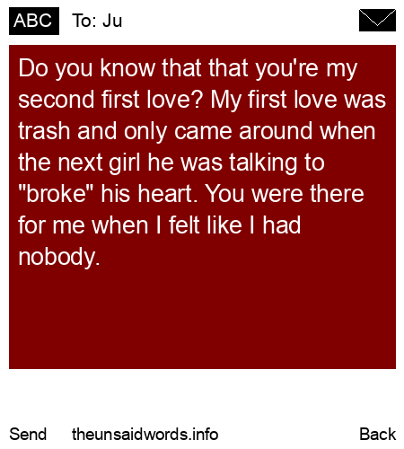 unsent message to Ju