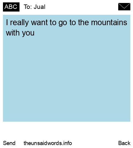 unsent message to Jual