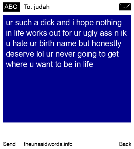 unsent message to judah