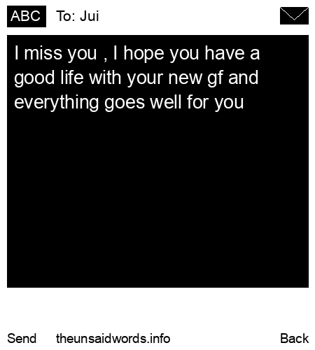 unsent message to Jui