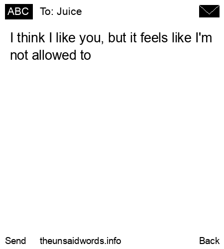 unsent message to Juice